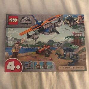 LEGO Jurassic World Velociraptor: Biplane Rescue Mission 75942; New in Box
